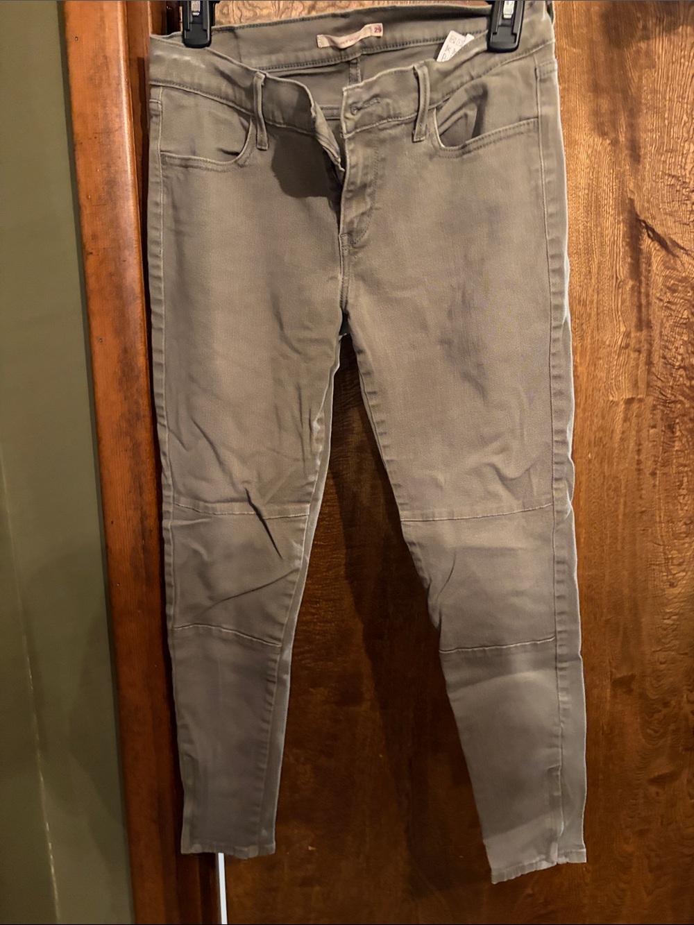 Women's Green Slim Stretch Jeans